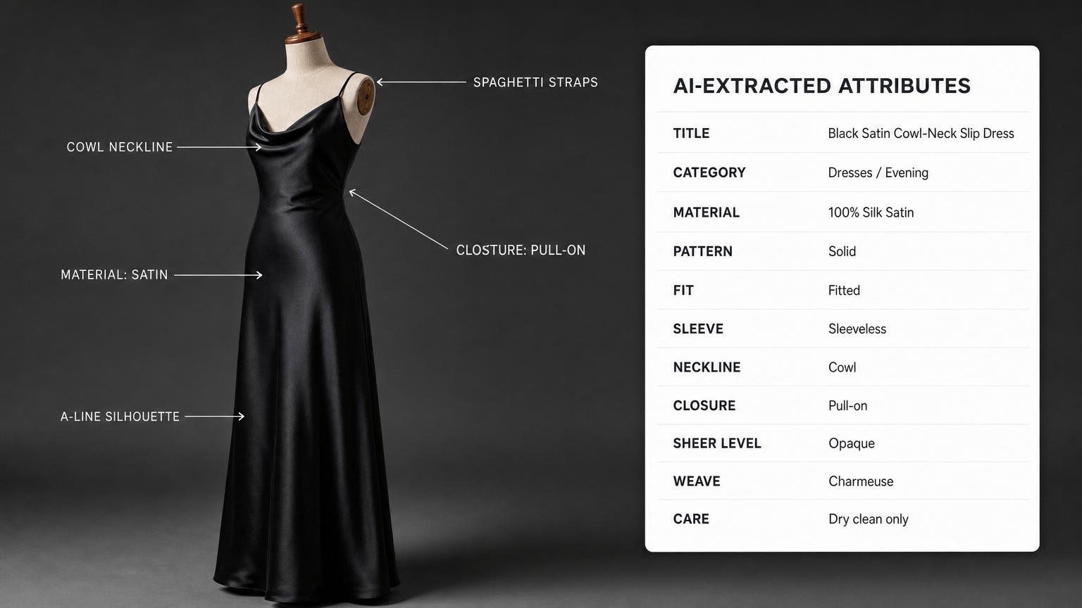 Product photos in. Listing-ready catalog out.