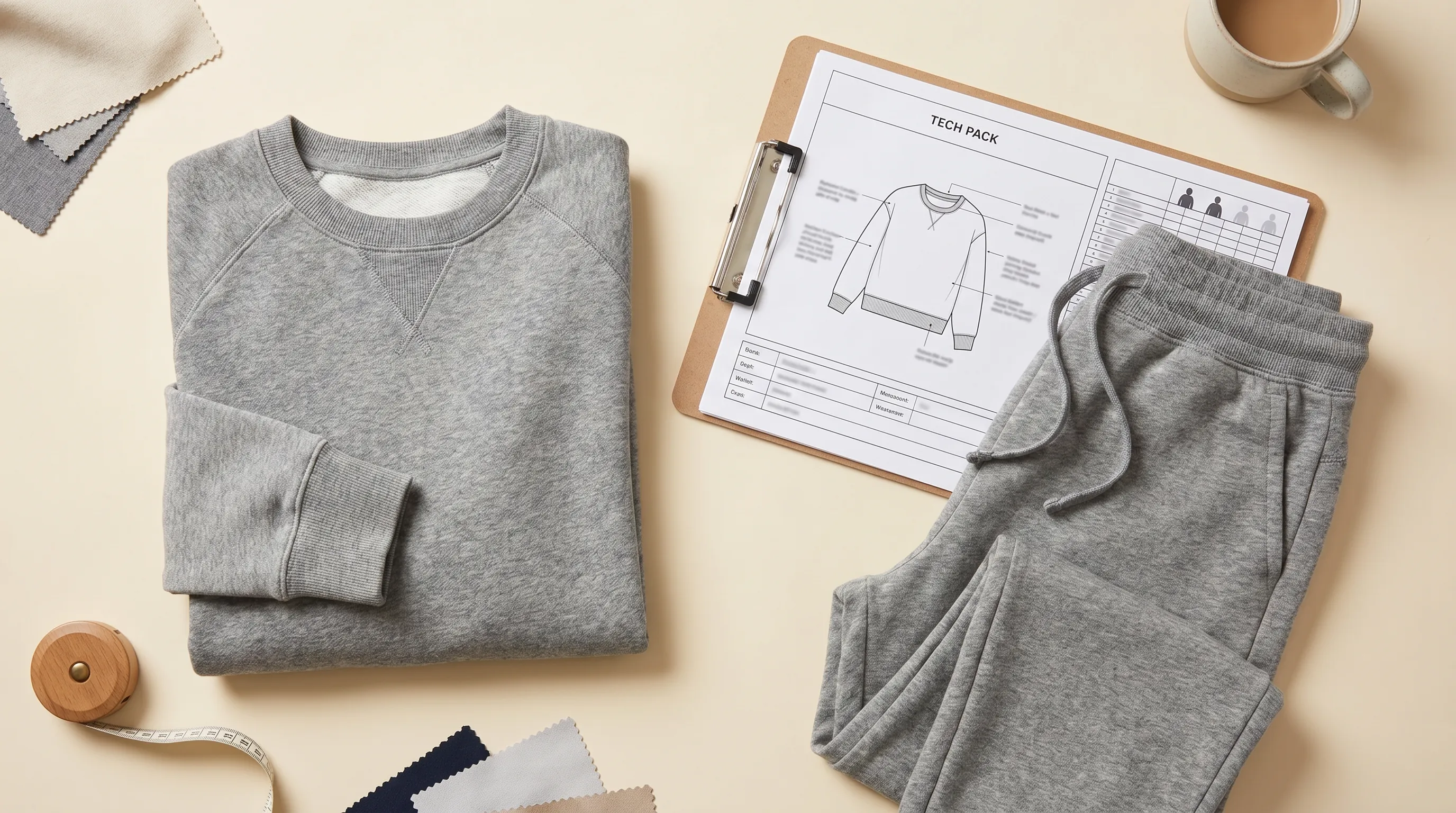 Tech pack for loungewear