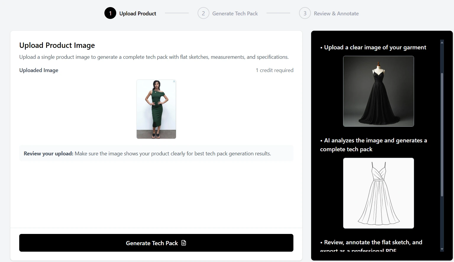 Adstronaut AI tech pack upload interface