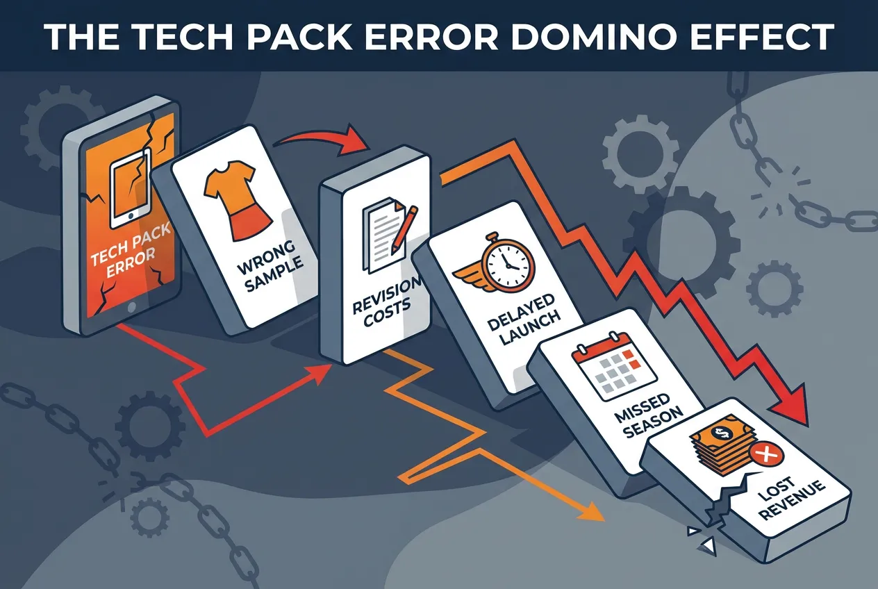 Tech pack error domino effect